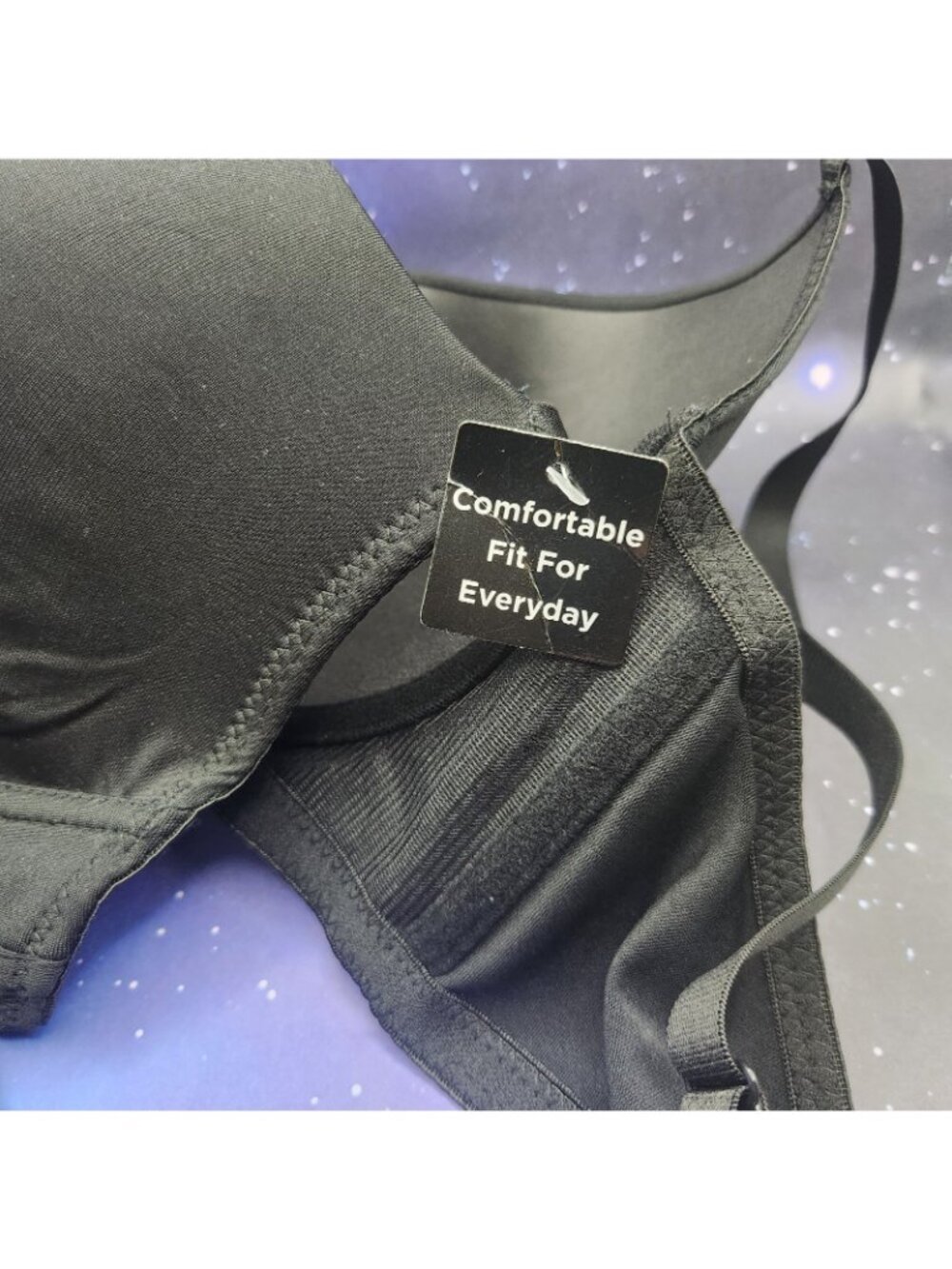 Panties Plus Black Color Underwire Bra 42 C 42C Smooth Full Coverage NEW - Picture 12 of 12